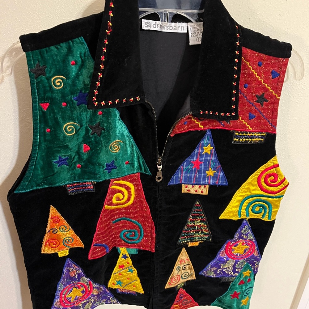 Elegant Black Vest by Dressbarn Small
